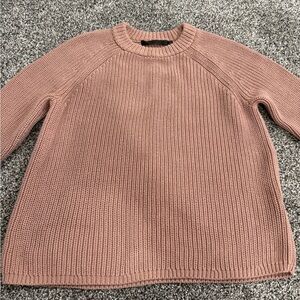 Jenni Kayne Dusty Rose Crew Neck Sweater